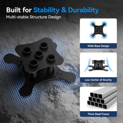 niffgaff rack base with non-slip feet preventing movement and protecting floors