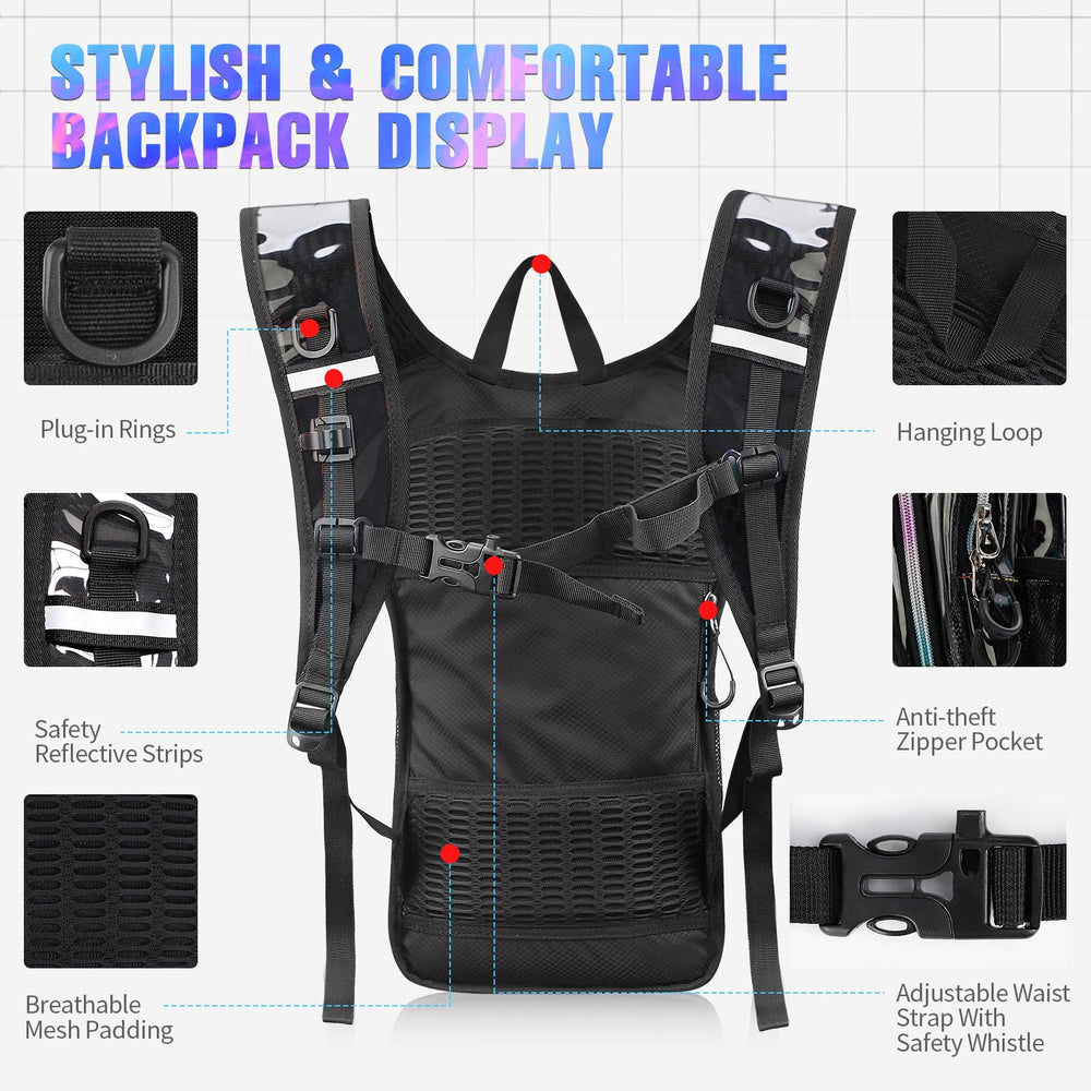 Niggeey shoulder strap showing hose clip for leak-free drinking on the move