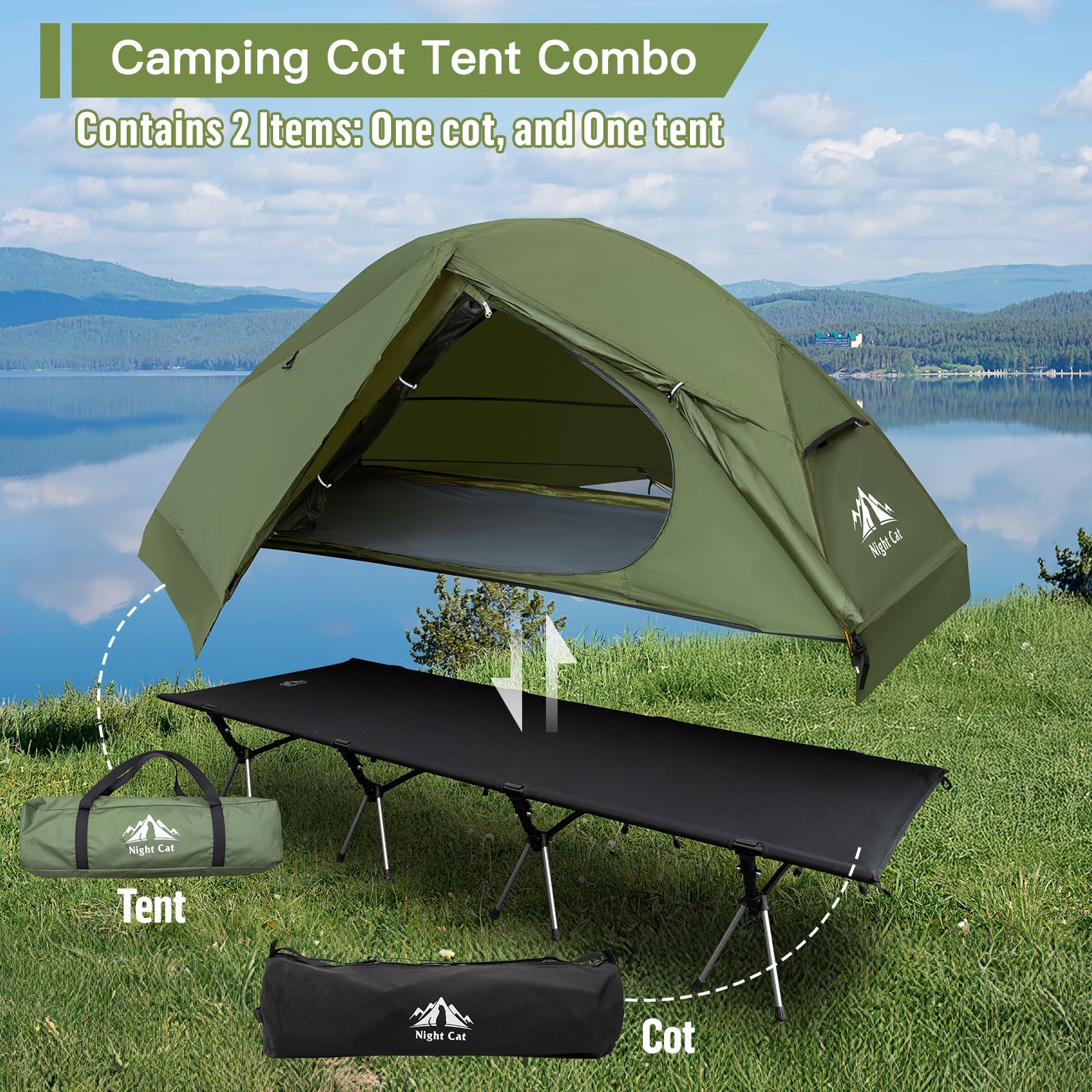 Night Cat close-up of cot frame joints and legs providing durable support benefit