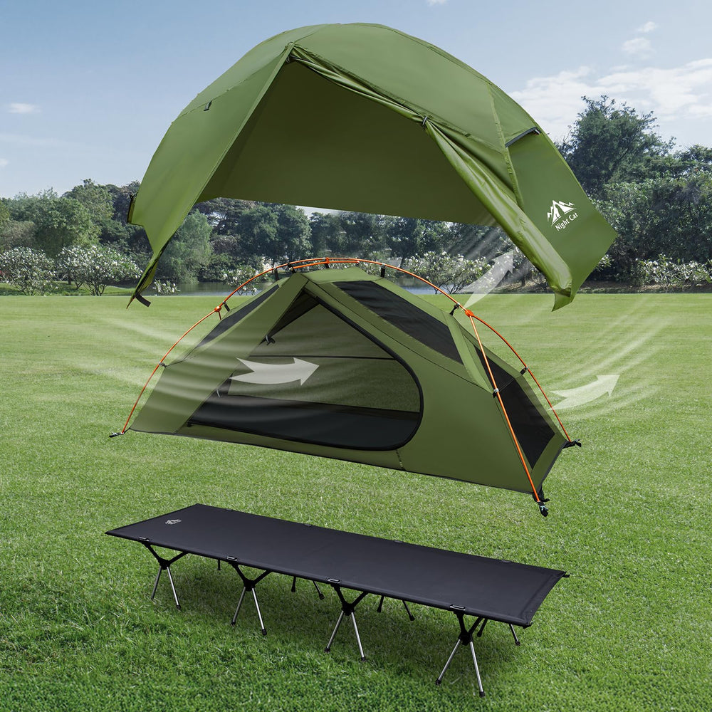 Night Cat nighttime lifestyle scene showing sheltered sleep comfort under stars benefit