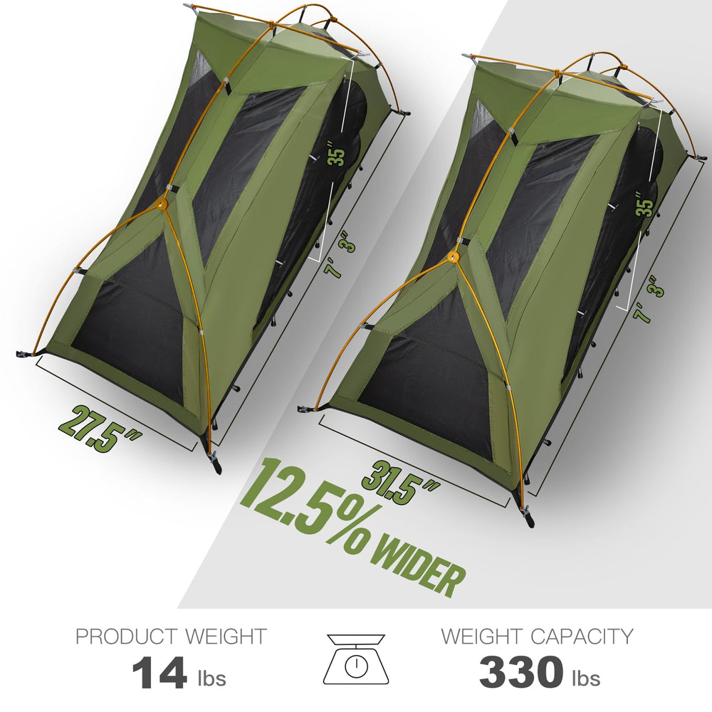 Night Cat interior shot of tent mesh showing breathable mosquito protection benefit