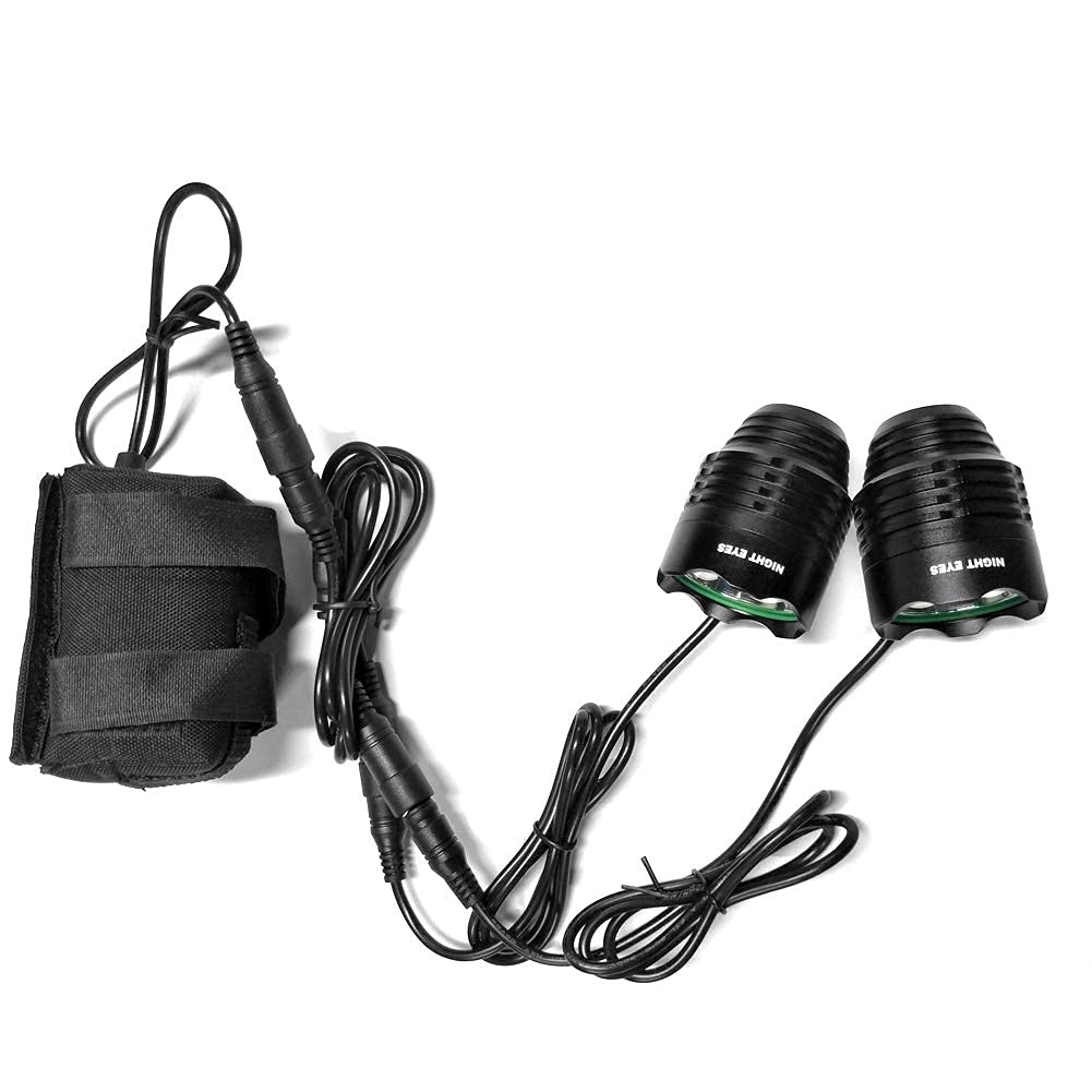 Night Eyes headband worn on rider showing hands-free lighting benefit