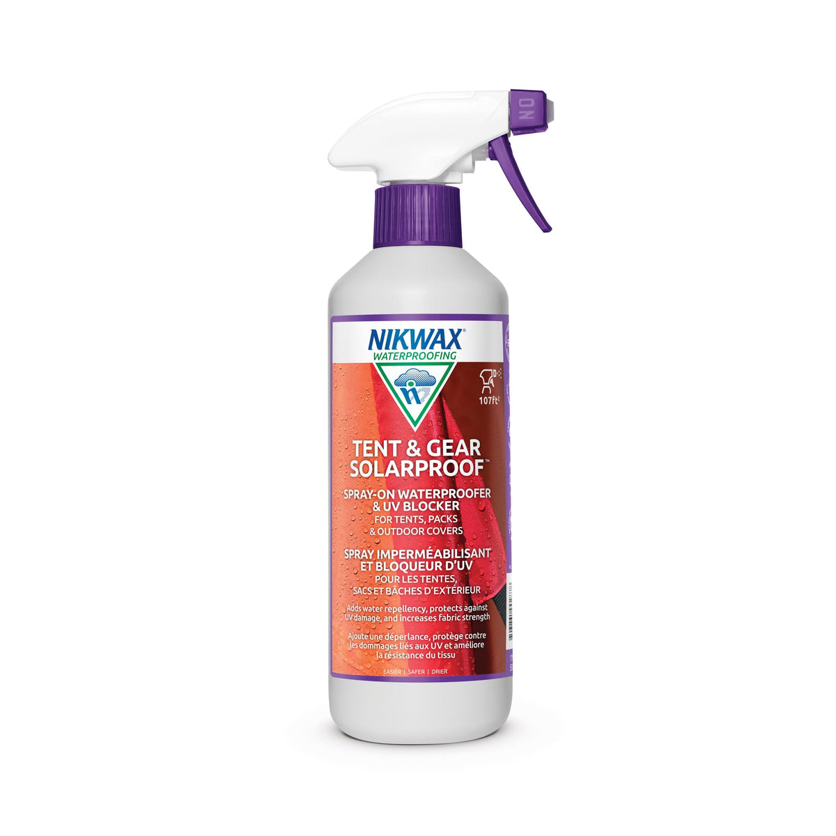 Nikwax front packaging showing 500ml bottle and product name benefits