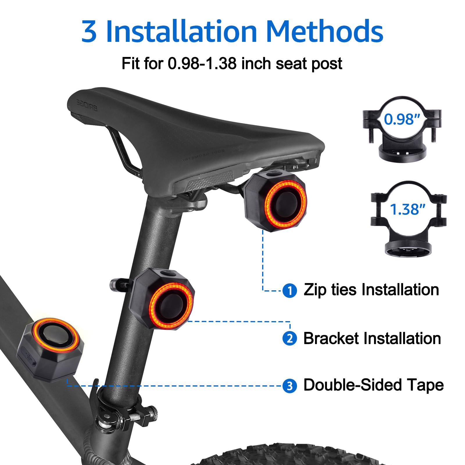 NineLeaf tail light sounding alarm while parked to deter potential theft
