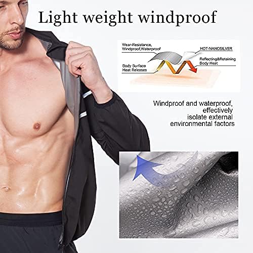 NINGMI athlete wearing jacket while running for increased sweat and visibility