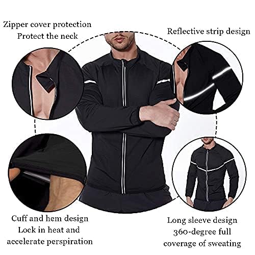 NINGMI close-up of long front zipper for quick on and off convenience
