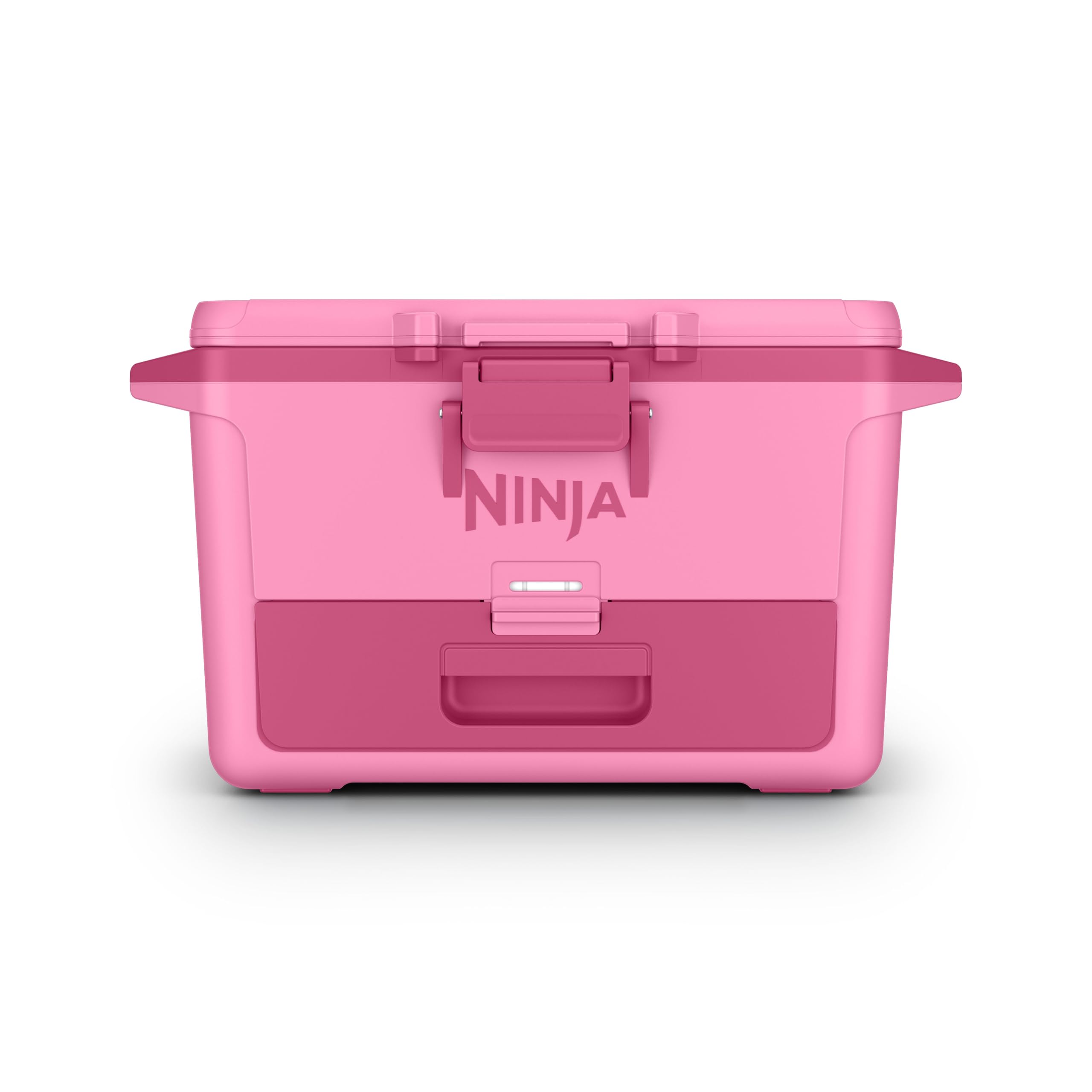 Ninja cooler front closed in strawberry rhubarb, durable protection for adventures