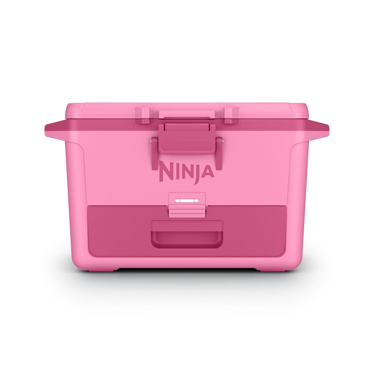 Ninja cooler front closed in strawberry rhubarb, durable protection for adventures