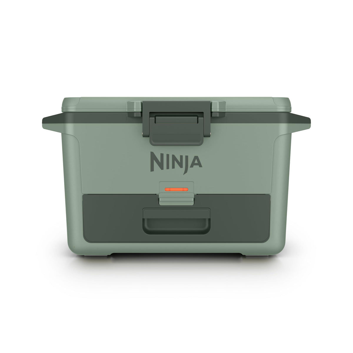 Ninja FrostVault front view showing robust build and Spanish Moss finish benefit rugged travel