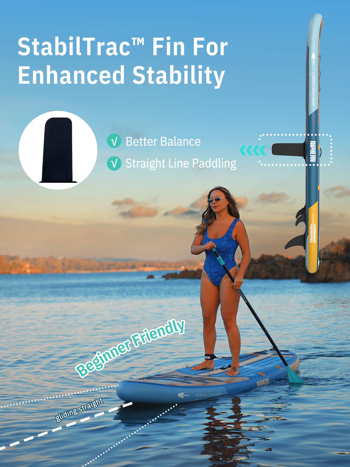 niphean accessory flatlay with pump and paddle for quick-launch readiness