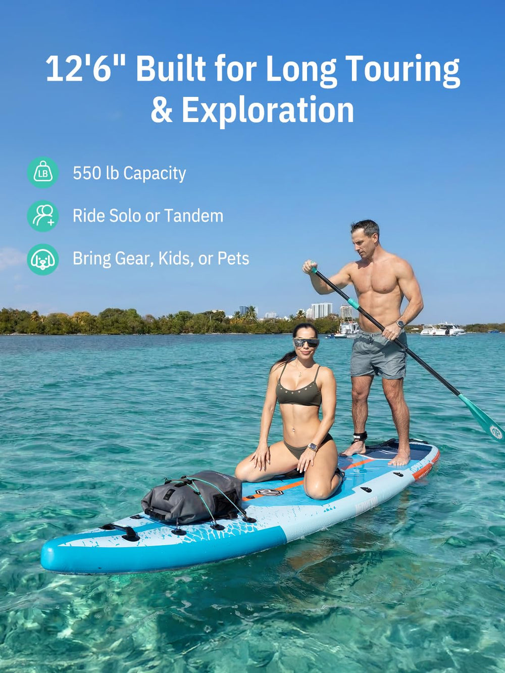 niphean on-water with paddler demonstrating stability and glide