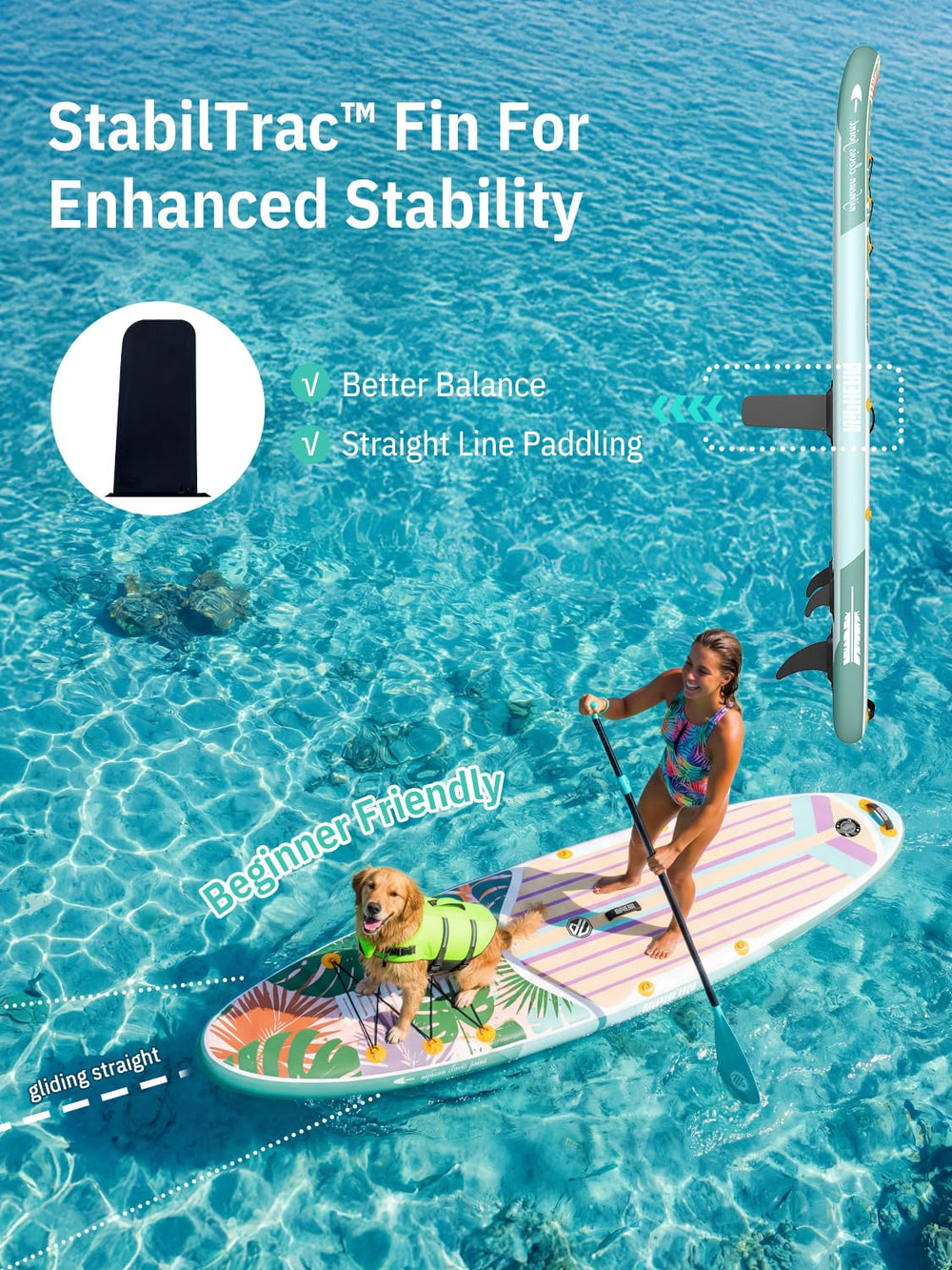 niphean packed backpack with deflated board for easy transport