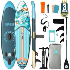 niphean front view sky blue board showing shape and stance benefit stability