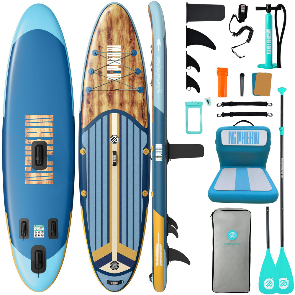 niphean navy blue SUP front view showing stability and portability benefit