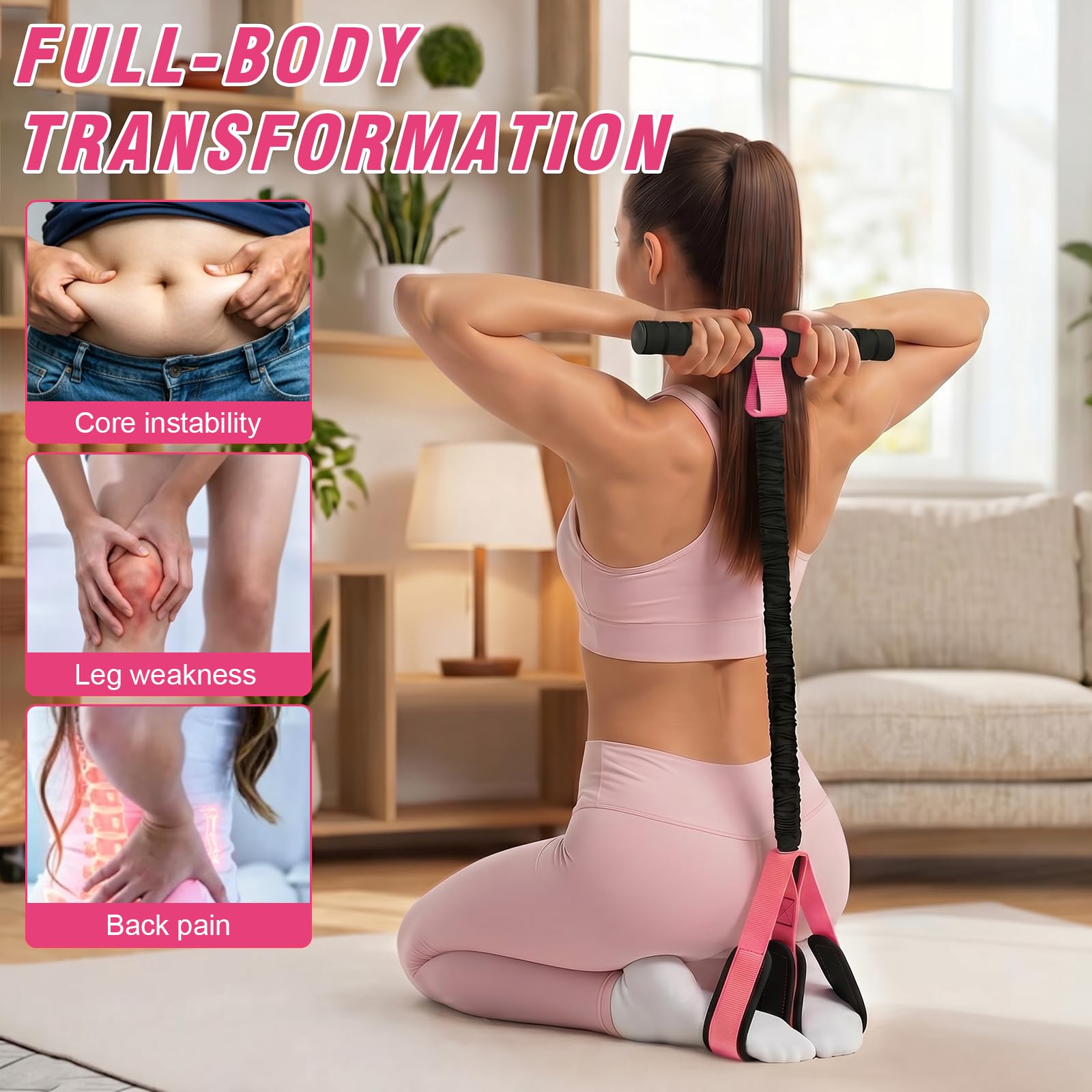 Nisuez in-use sit-up demonstration showing controlled core resistance benefit