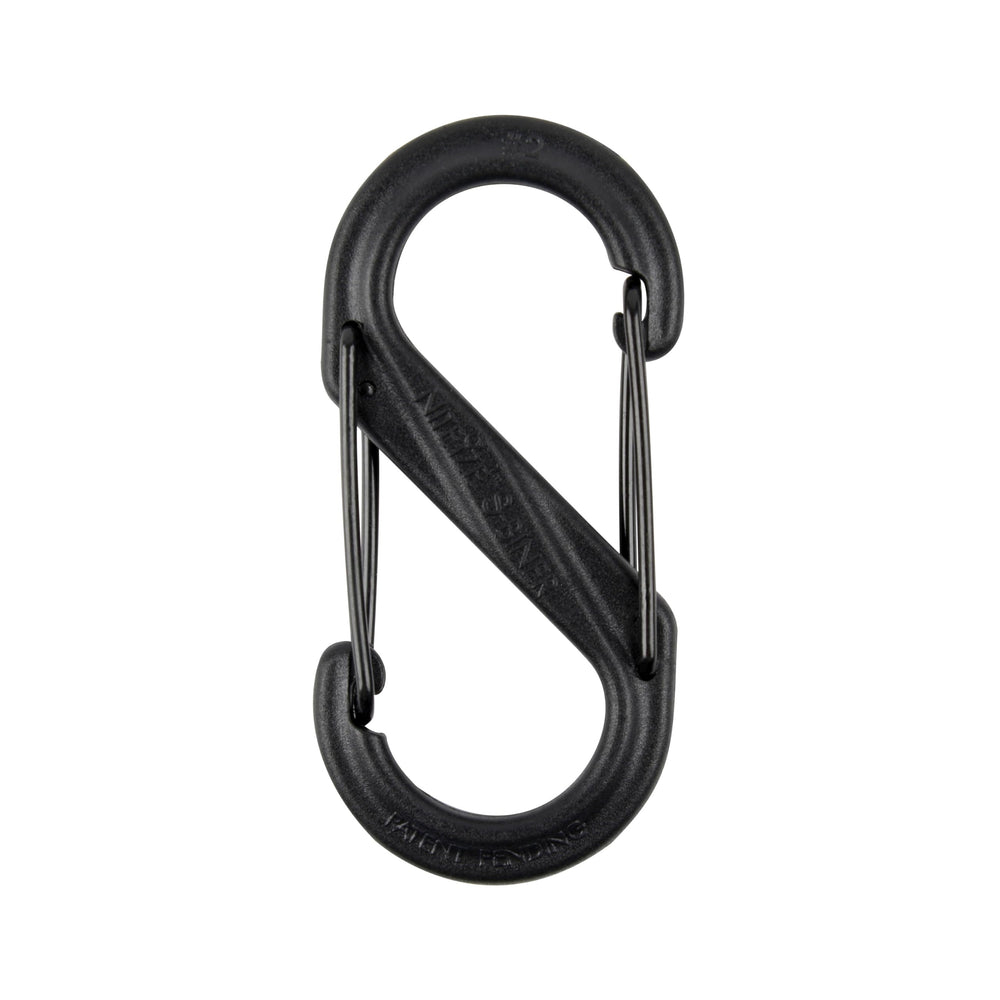 Nite Ize close-up of stainless steel wire gate highlighting secure closure and durability