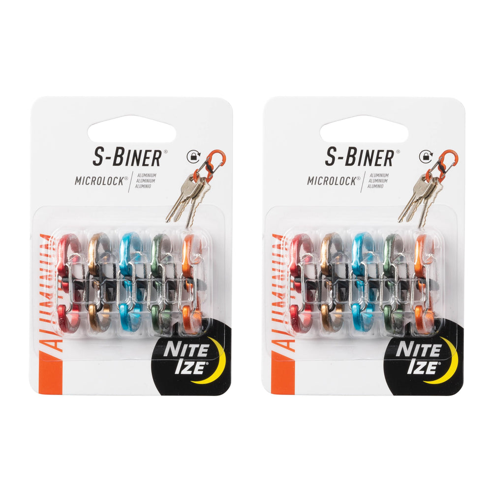Nite Ize S-Biner front view showing compact design and secure clip benefits