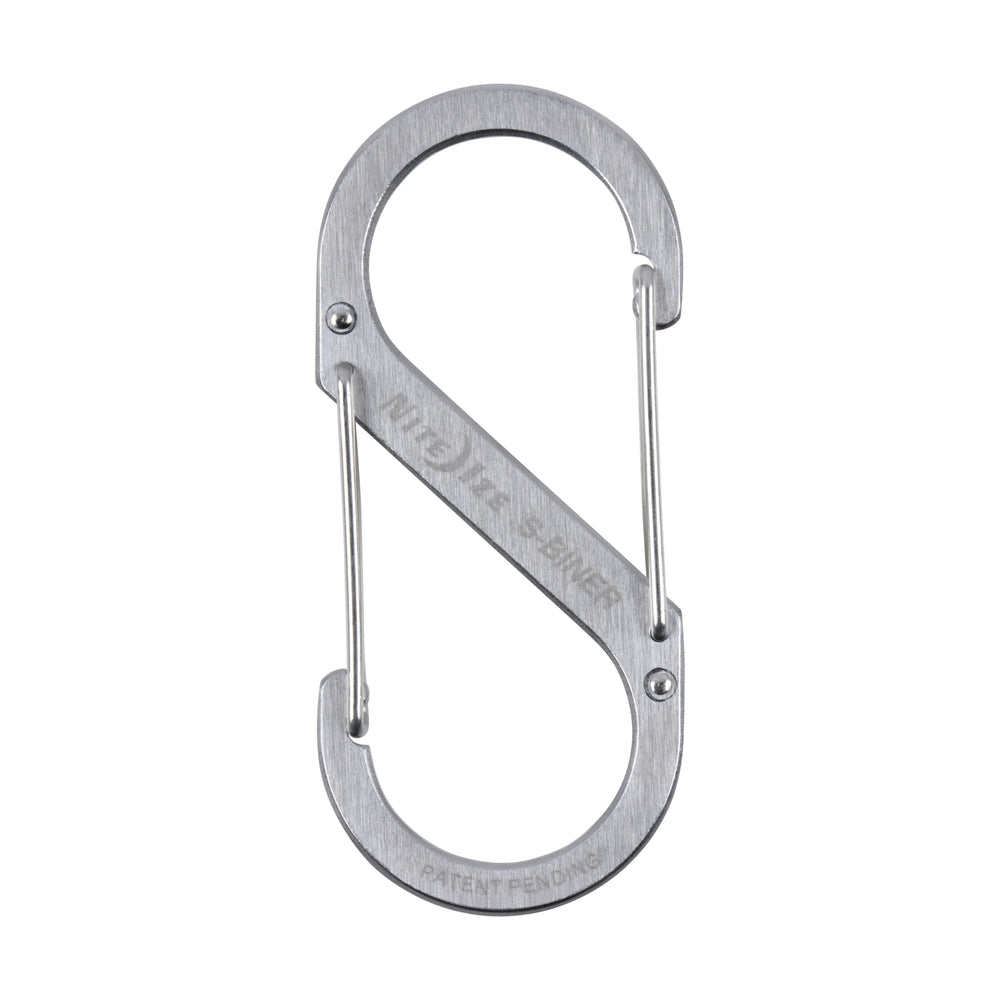 Nite Ize close-up of stainless steel wire gate illustrating secure quick-release action