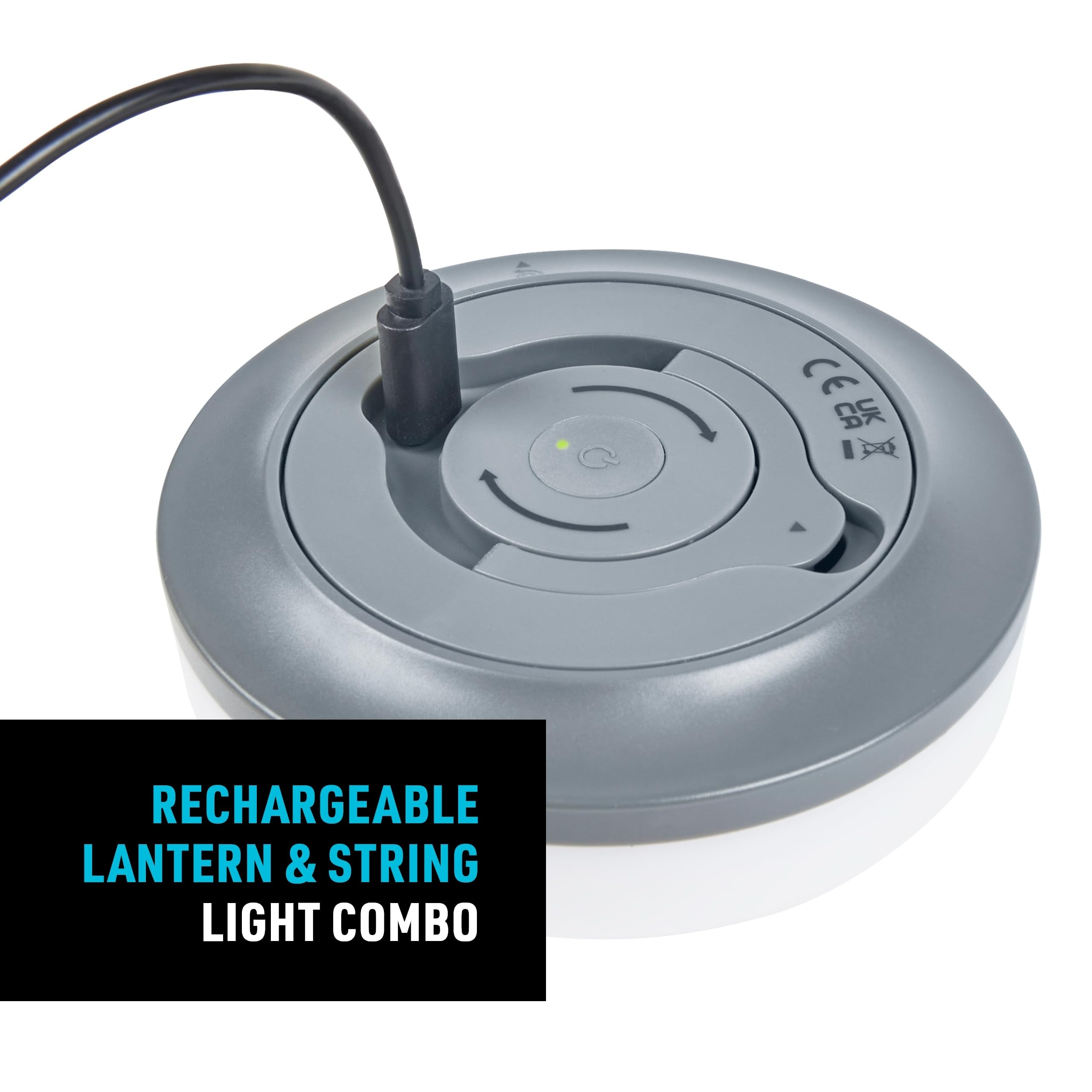 Nite Ize lantern illuminated at a campsite, provides reliable task lighting benefit
