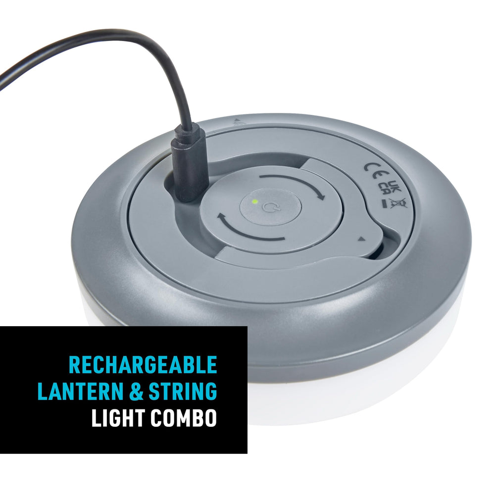 Nite Ize lantern illuminated at a campsite, provides reliable task lighting benefit
