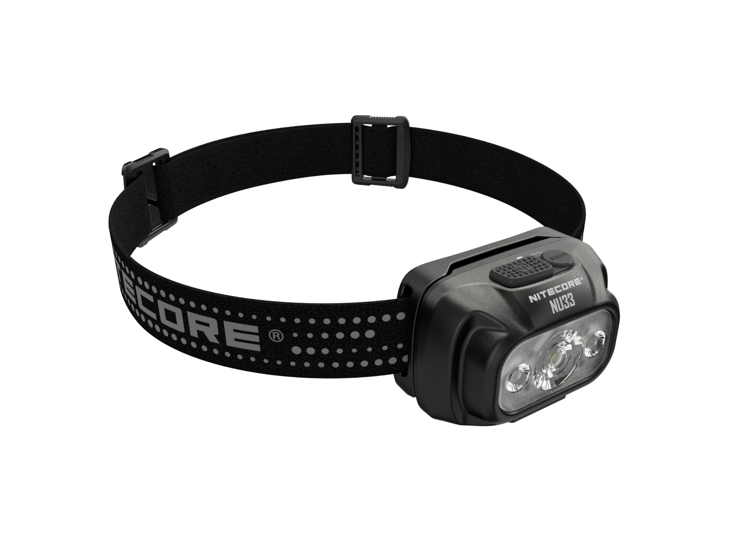 Nitecore NU33 side profile highlighting unibody design and heat dissipation benefit
