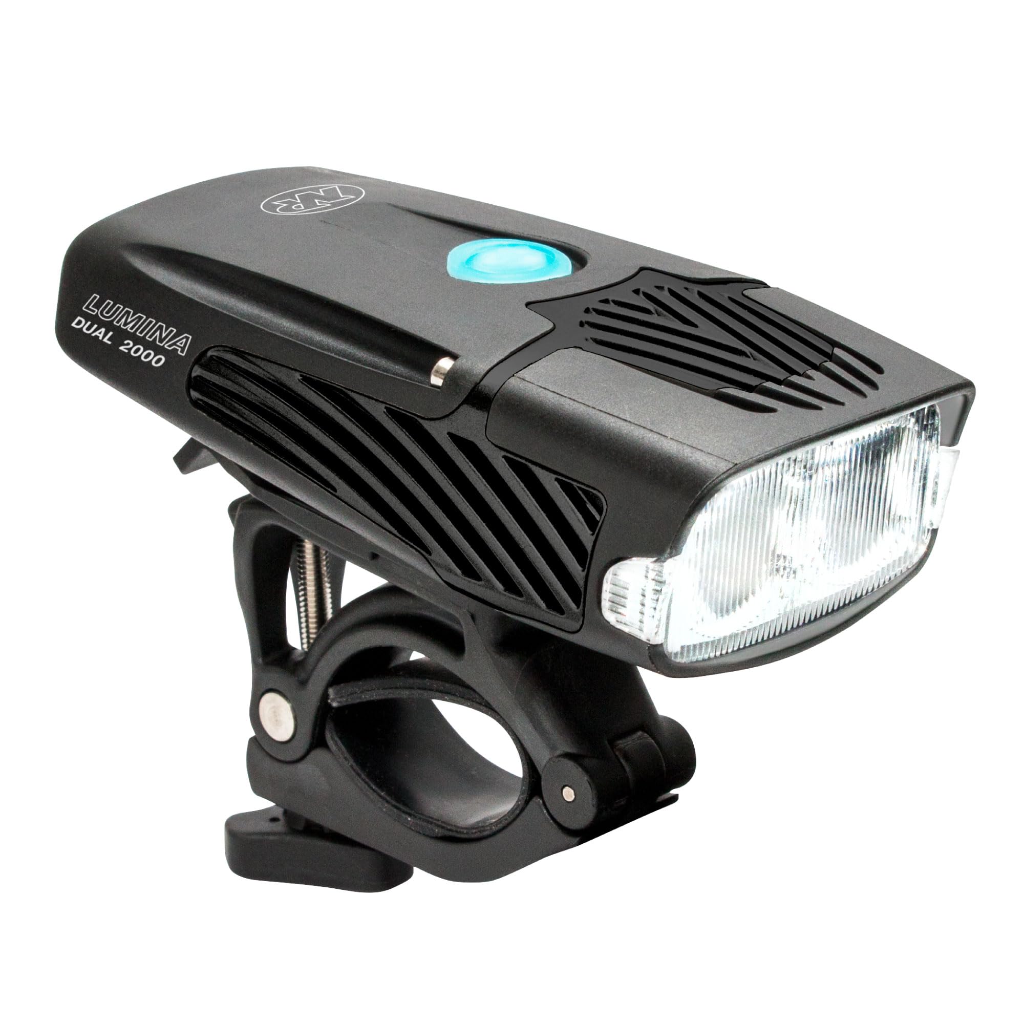 NiteRider Lumina Dual 2000 front view showing broad beam and visibility