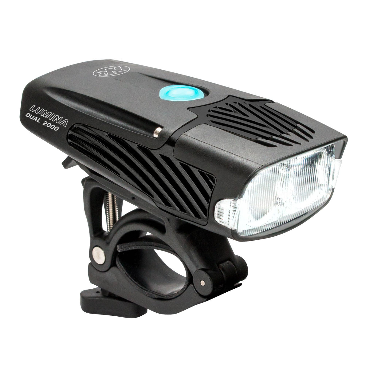 NiteRider Lumina Dual 2000 front view showing broad beam and visibility
