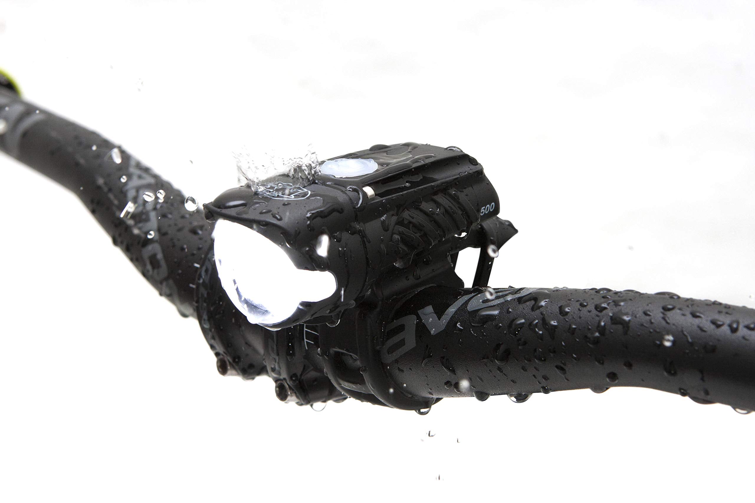NiteRider Sabre 110 amber side lights showing increased side visibility