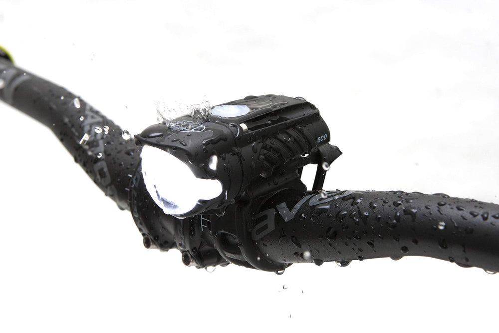 NiteRider Sabre 110 amber side lights showing increased side visibility