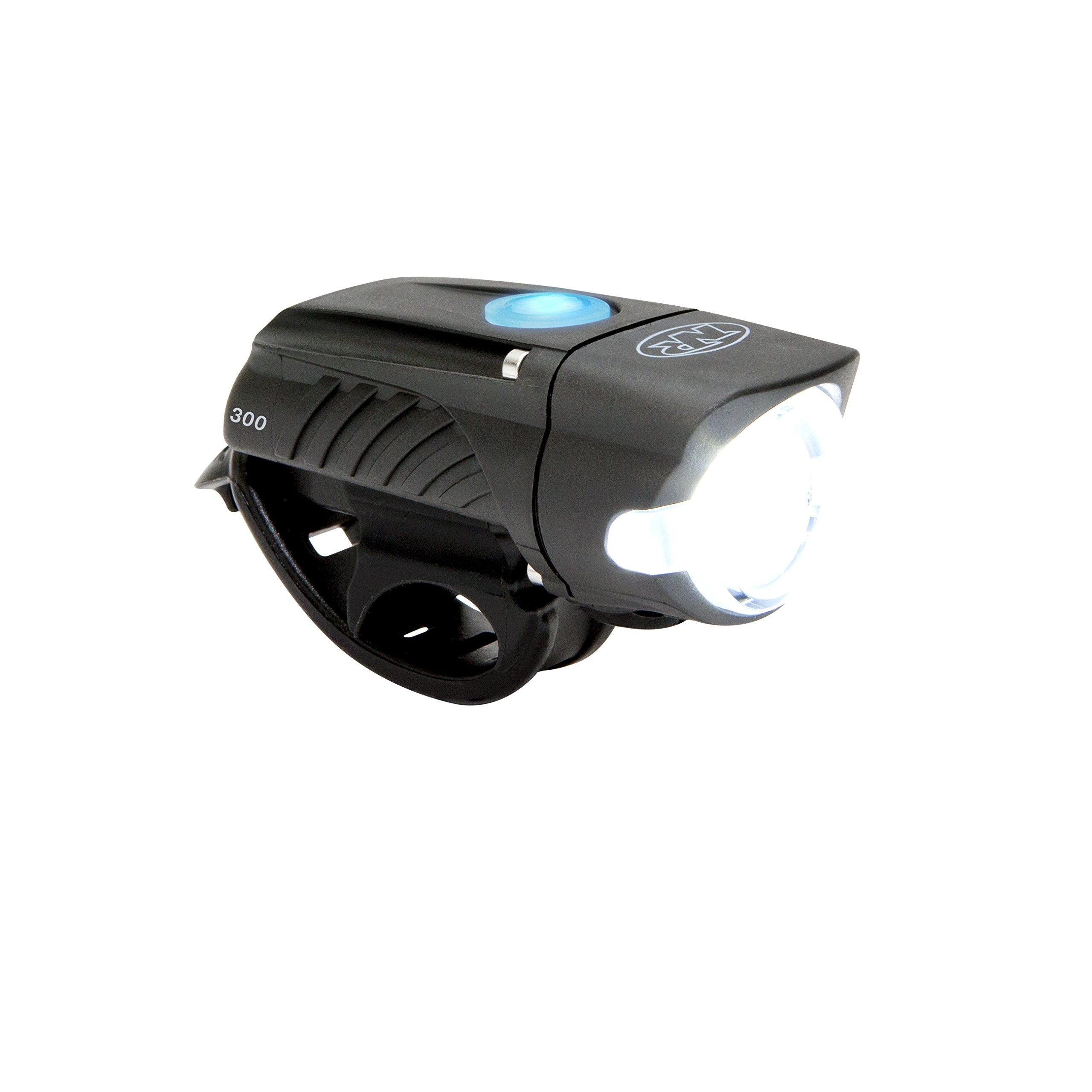 NiteRider Swift 300 close-up of collimator lens for smooth beam