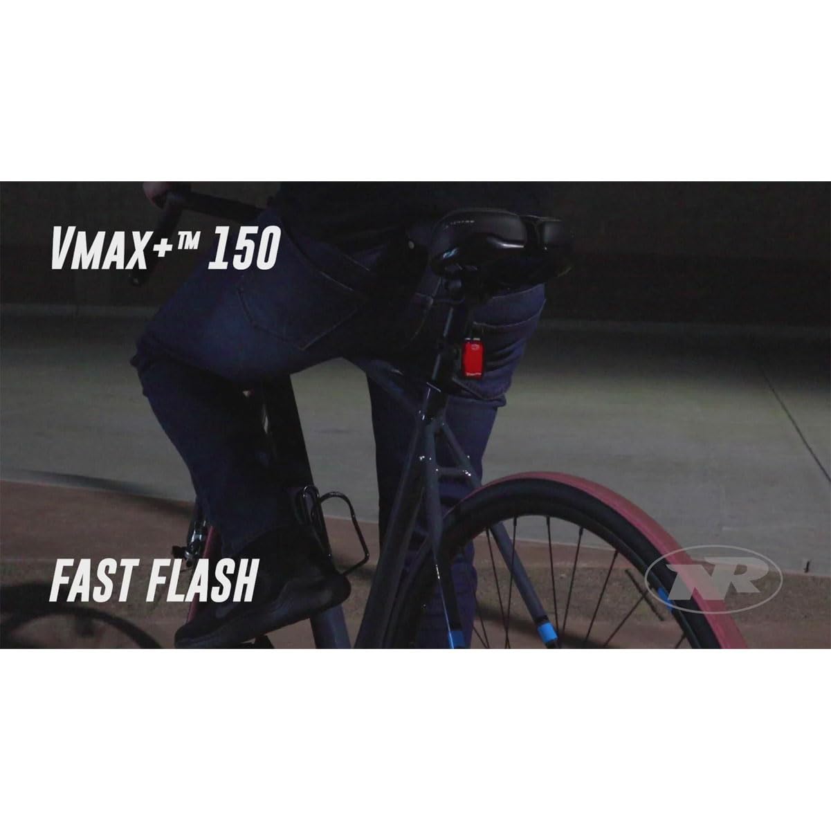 NiteRider Vmax+ size comparison with fingers showing compact portability