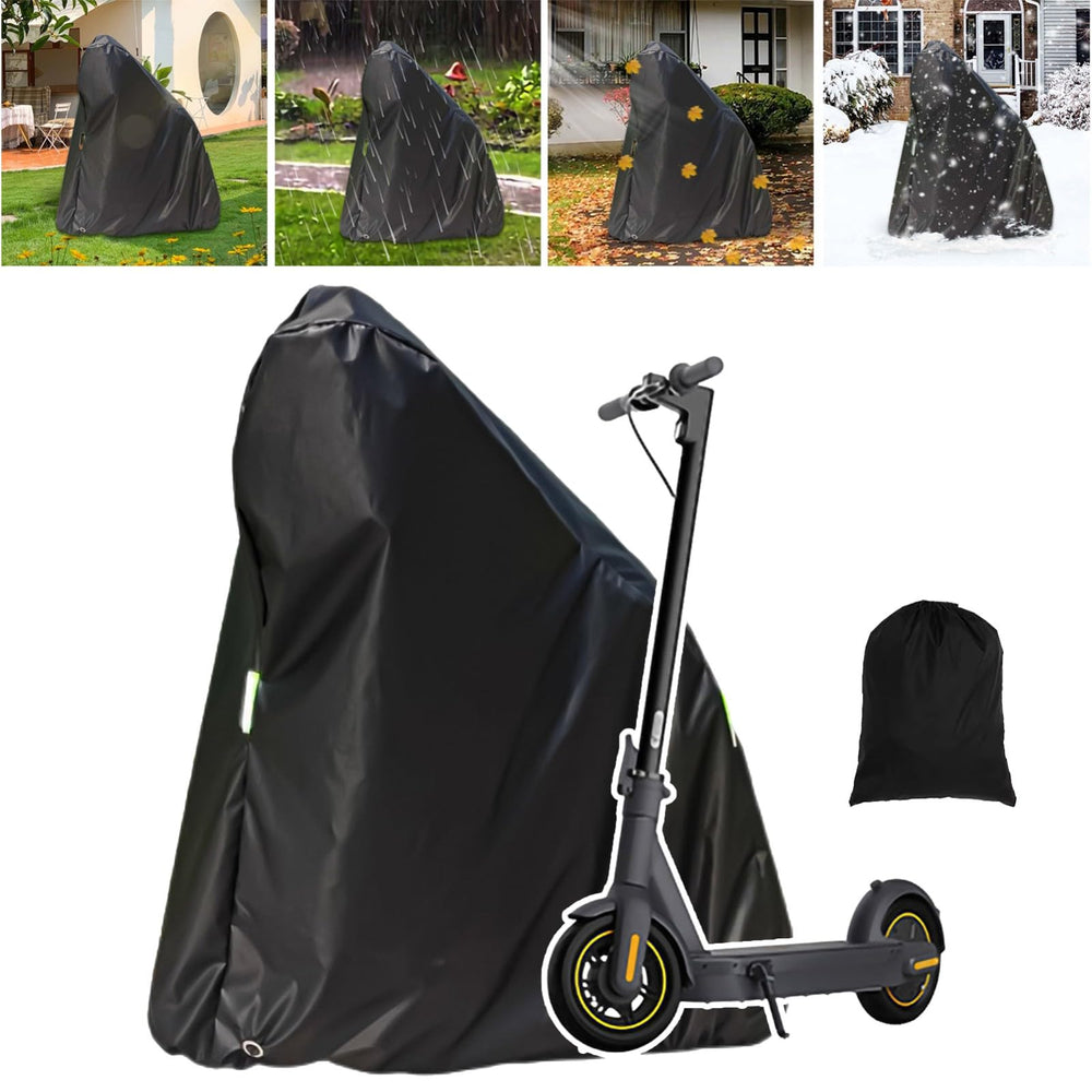 NiuJKun cover front view showing full scooter protection and weather resistance