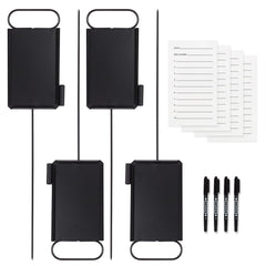 Niyanghome front view of four metal markers — clear organization benefit