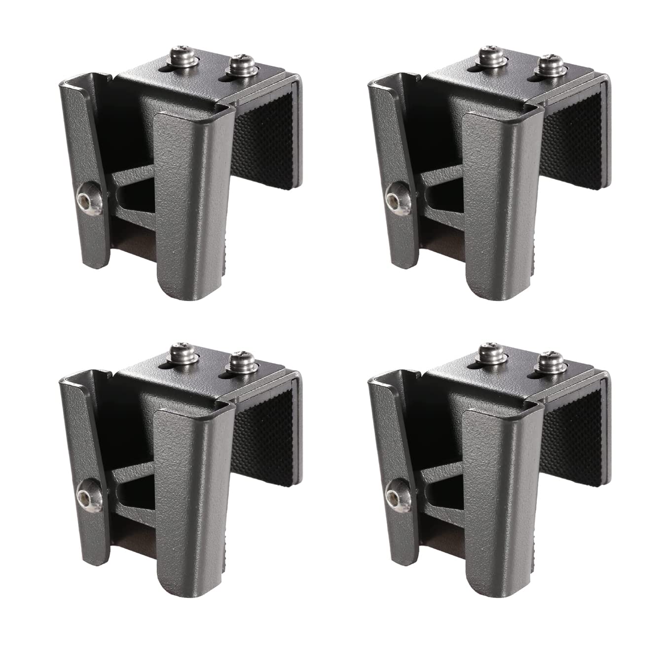 NKEOSN front view of four stainless steel fender clips showing compact design and easy handling