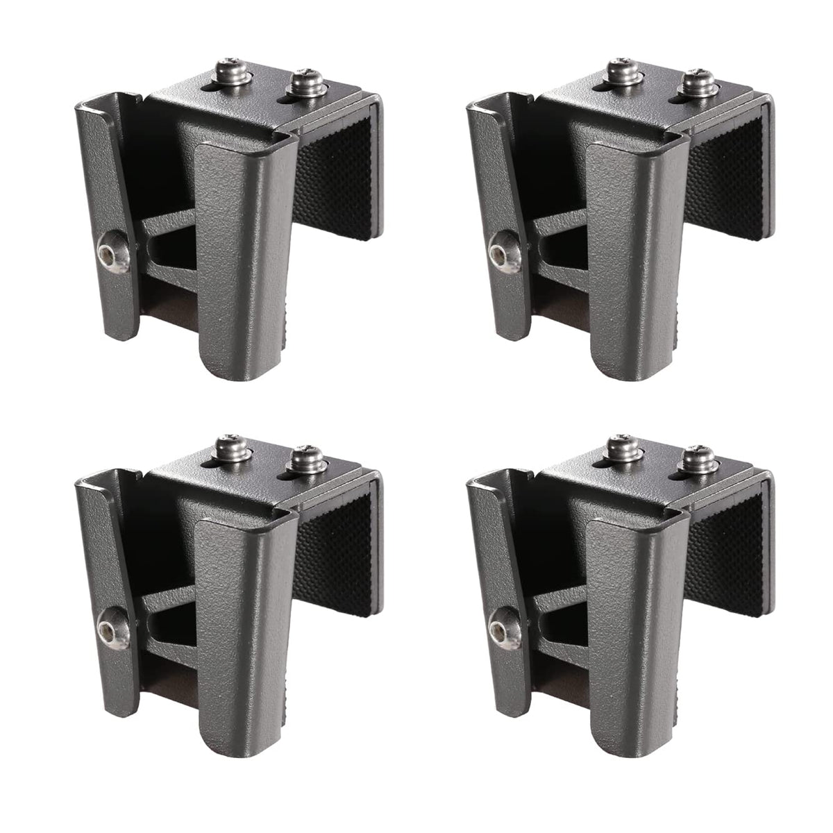 NKEOSN front view of four stainless steel fender clips showing compact design and easy handling