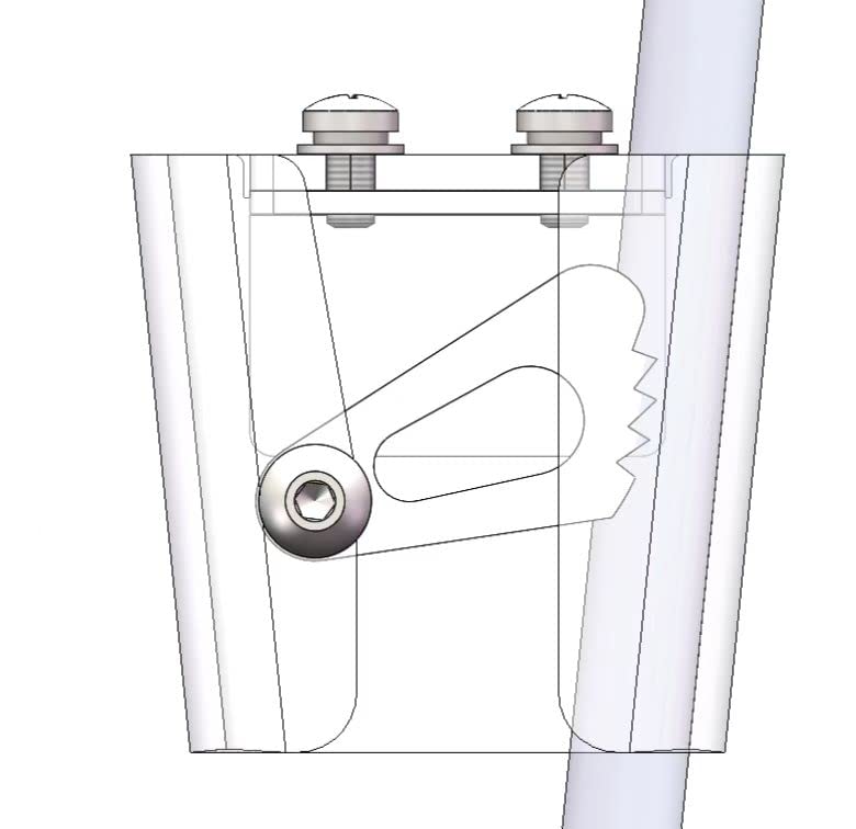 NKEOSN installed on a docked pontoon demonstrating tidy bump protection and convenience