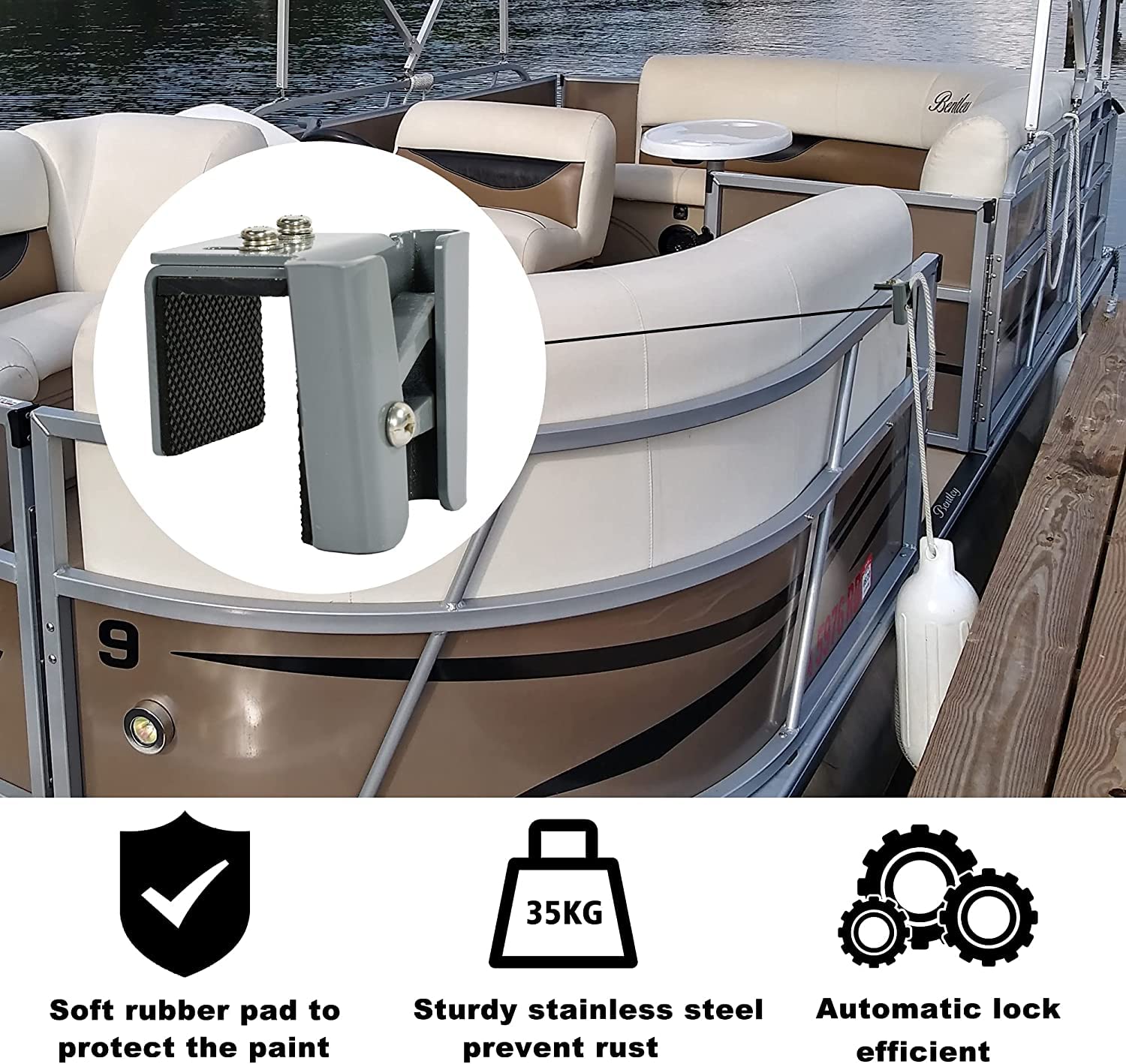 NKEOSN silicone pad detail protecting rail paint and increasing friction for safety
