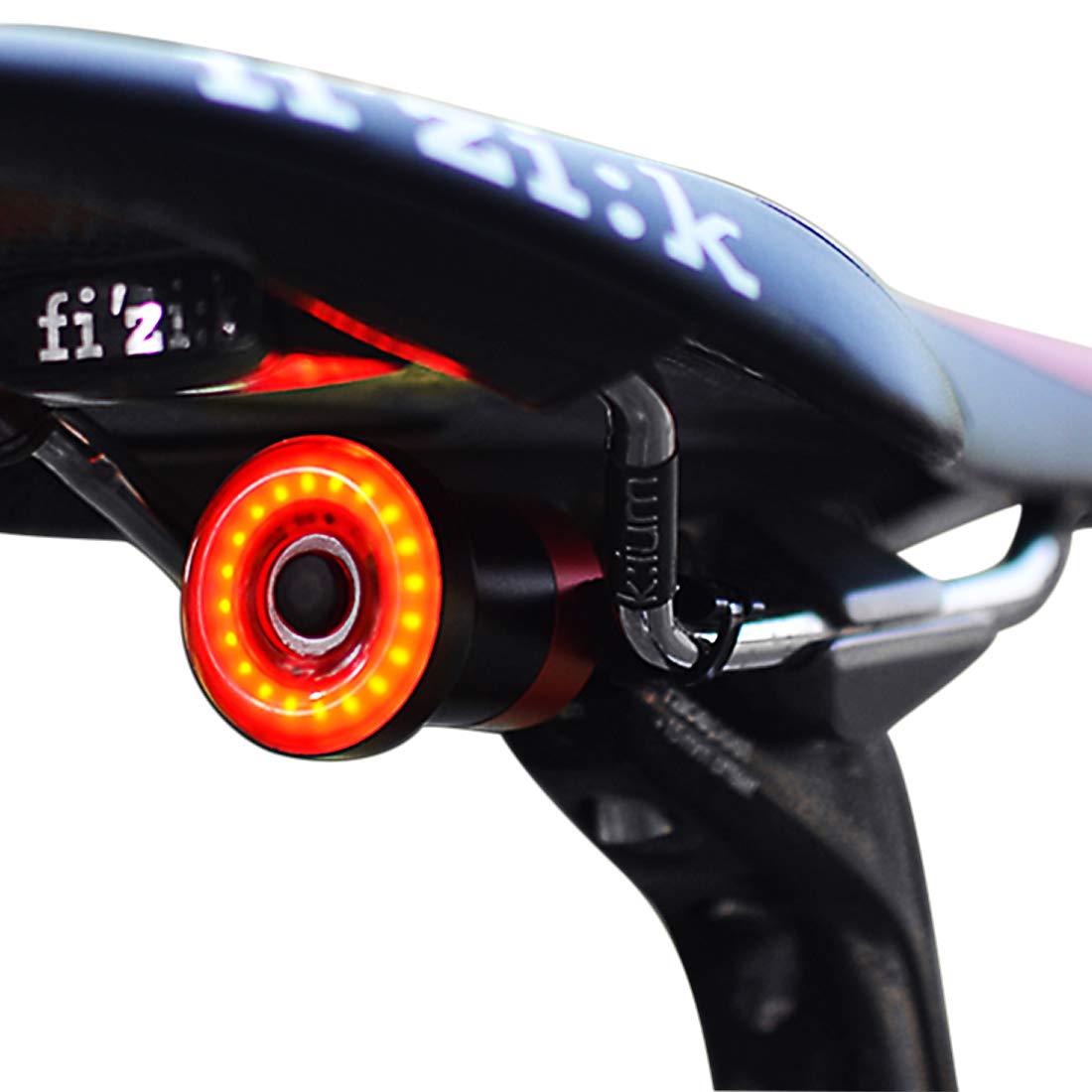 nkomax tail light front view showing compact rear light and lens for strong visibility