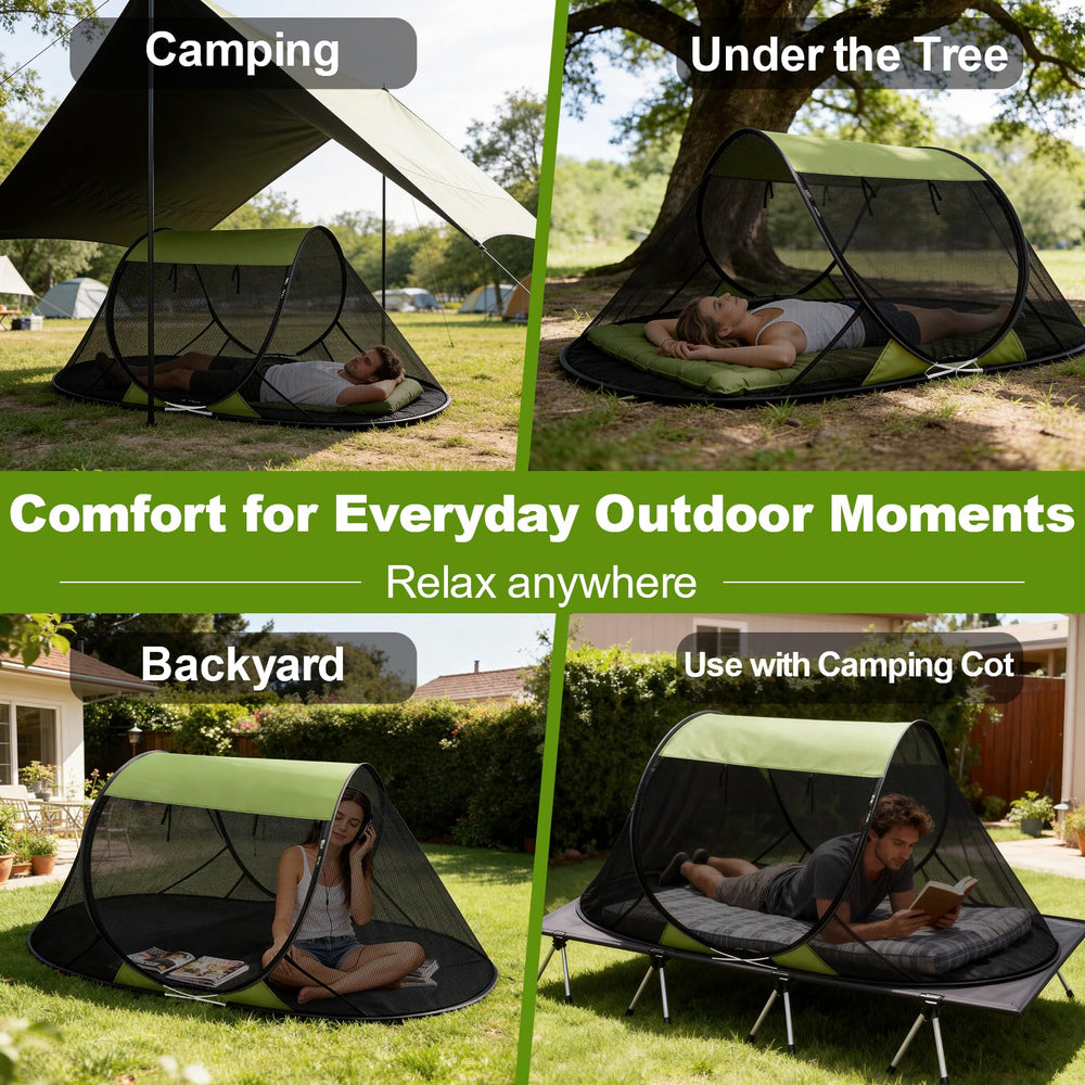 NNG folded tent packed in included carry bag for easy transport