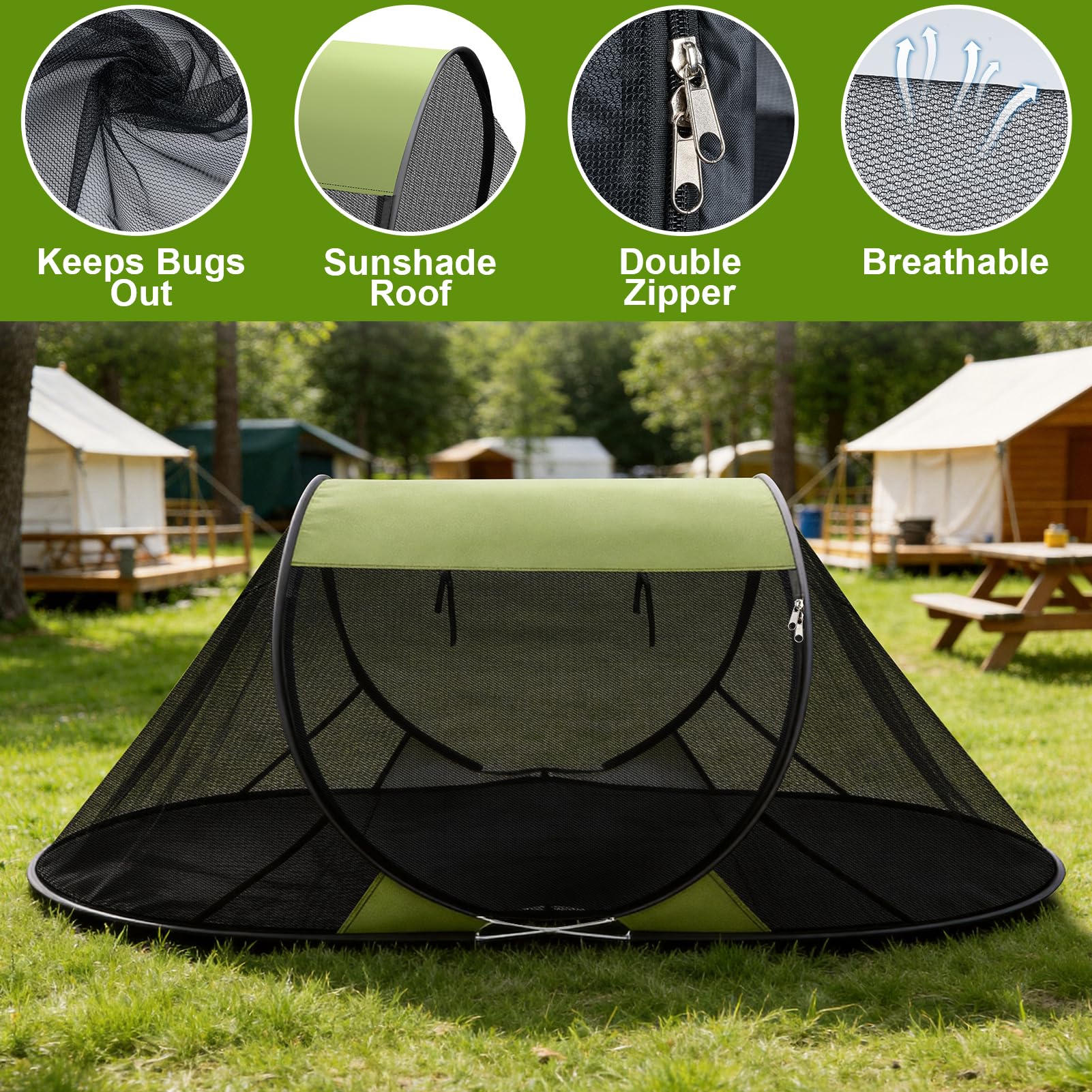NNG Oxford cloth base detail demonstrating durability and ground protection