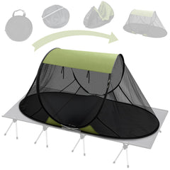 NNG pop-up tent front view showing full bug protection and quick setup