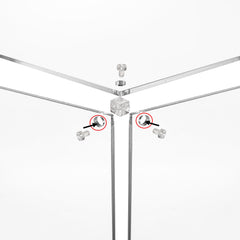 Noamus assembly kit with screwdriver and screws, demonstrates easy setup benefit