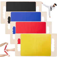 Noamus front view of four-color board set showing compact reusable design and benefit