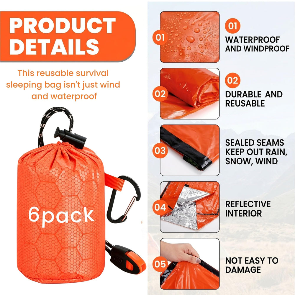Noamus bright orange exterior in field improving daytime visibility for rescuers and group safety