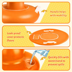 NOCNPSW filled base with water demonstrating tip-resistant stability for safe play