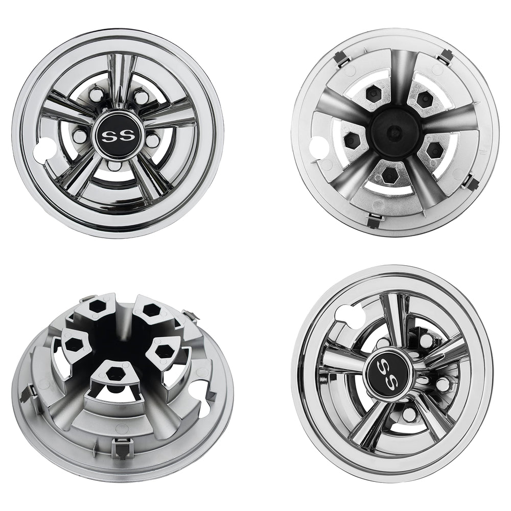 NOKINS close-up of 5-spoke detail highlighting durable chrome-style coating