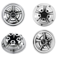 NOKINS close-up of 5-spoke detail highlighting durable chrome-style coating