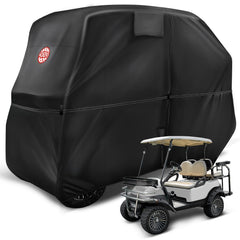 NOKINS front view cover fitted on cart showing full protection and clean appearance