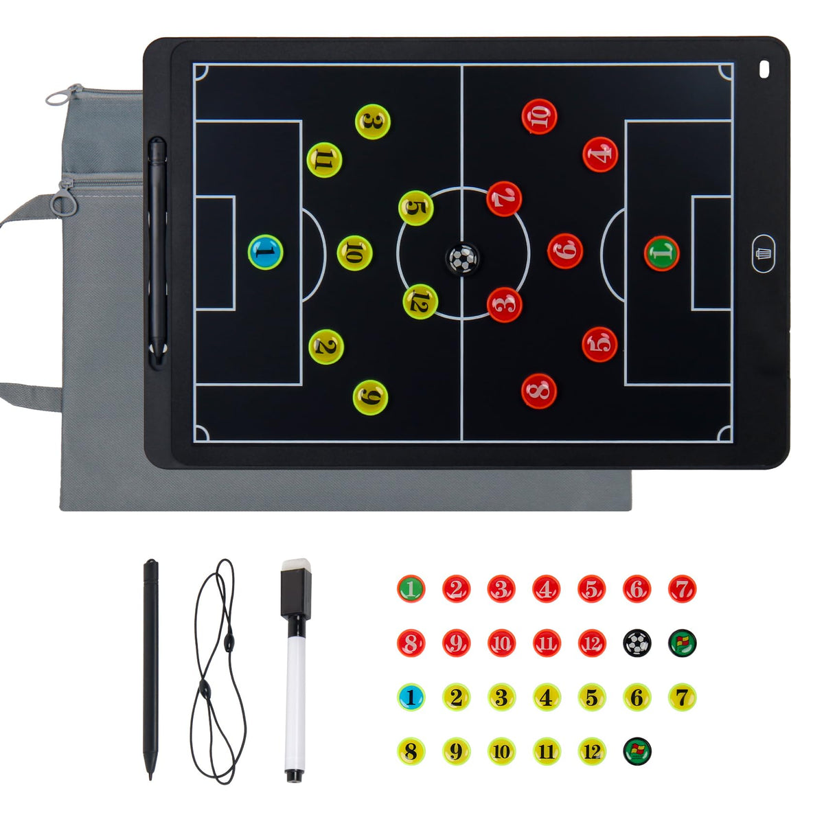 NomadSphere front view of 15 inch LCD board showing clear pitch and benefits