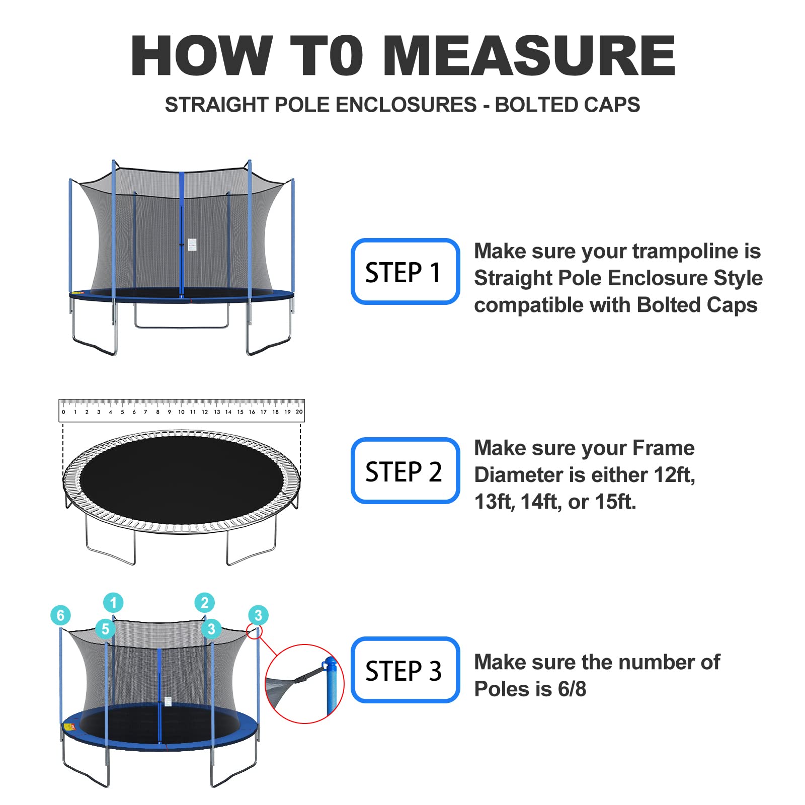 NONMON protection buckle and strap attachment securing net to frame for stability